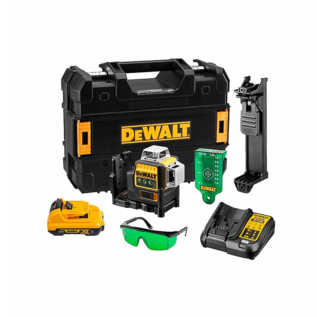 DEWALT LASER AUTONIVELANTE 3LINEAS 360 VERDE