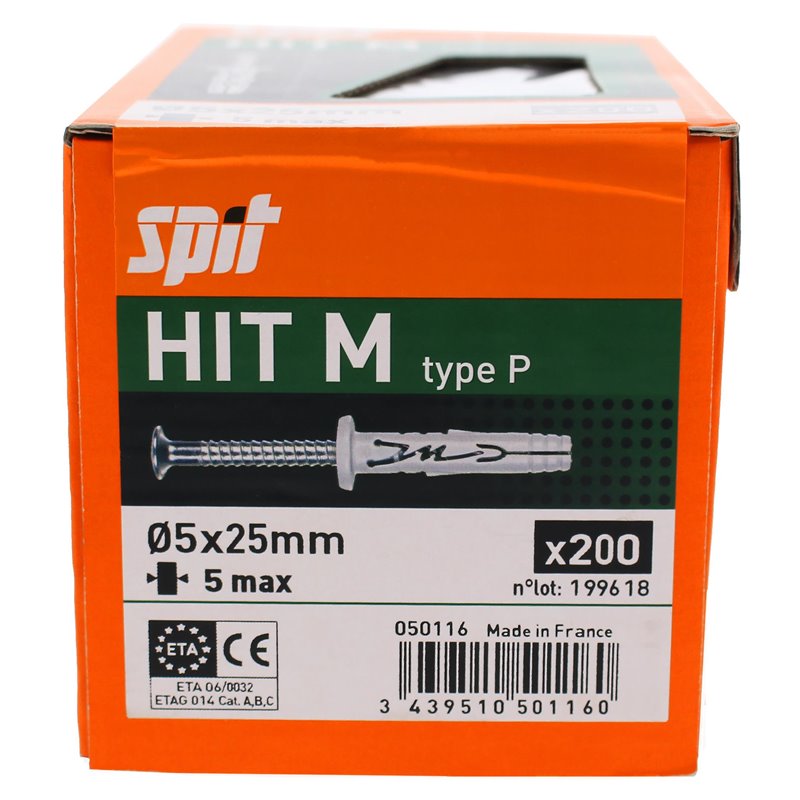 SPIT CAJA TACO HIT M 5x25